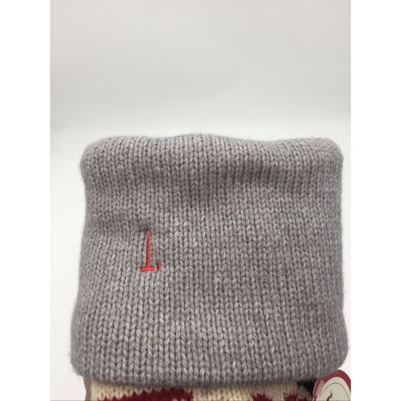 Pottery Barn Kids Natural Fair Isle Train Wool Christmas Xmas Stocking Imperfect - Picture 2 of 12